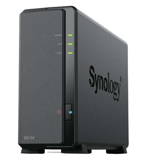 Synology DiskStation DS124 NAS/storage server Desktop Realtek RTD1619B 1 GB DDR4 0 TB DiskStation Manager Black