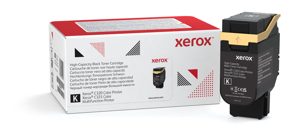 Xerox Genuine ® C320 Color Printer/C325 Color Multifunction Printer Black High capacity Toner Cartridge (8000 Pages) - 006R04831