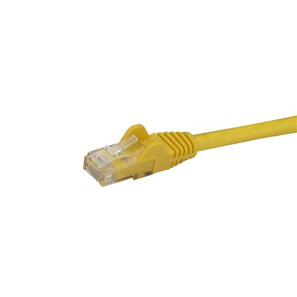 StarTech.com 10m CAT6 Ethernet Cable - Yellow CAT 6 Gigabit Ethernet Wire -650MHz 100W PoE RJ45 UTP Network/Patch Cord Snagless w/Strain Relief Fluke Tested/Wiring is UL Certified/TIA