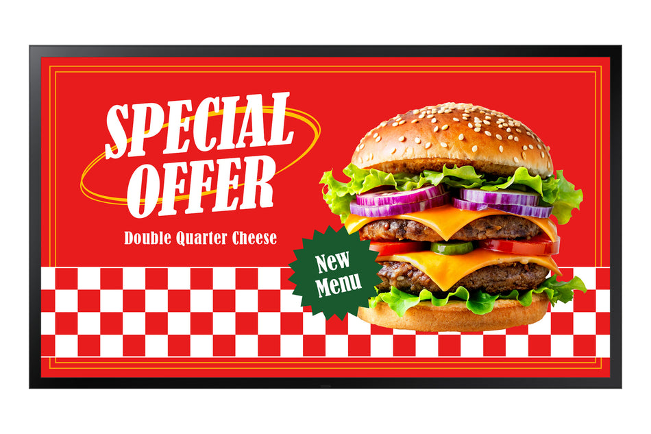 Samsung OH55DX Digital signage flat panel 139.7 cm (55") LCD Wi-Fi 3500 cd/m² Full HD Black Tizen 24/7