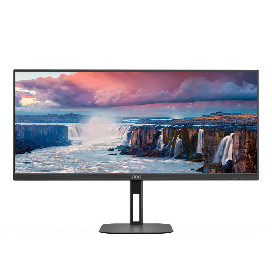 AOC V5 U34V5C/BK computer monitor 86.4 cm (34") 3440 x 1440 pixels UltraWide Quad HD LCD Black