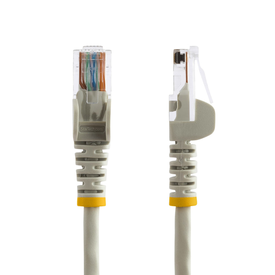 StarTech.com Cat5e Ethernet Patch Cable with Snagless RJ45 Connectors - 0.5 m, Gray