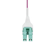 StarTech.com 1m (3ft) LC to LC (UPC) OM4 Multimode Fiber Optic Cable, Erika Violet, 50/125µm, 40G/100G, LOMMF/VCSEL, Uniboot Fiber Jumper Cord, OFNR Riser Rated
