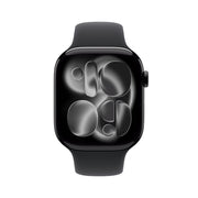 Apple Watch Series 11 GPS 46mm Jet Black Aluminium Case with Black Sport Band - M/L