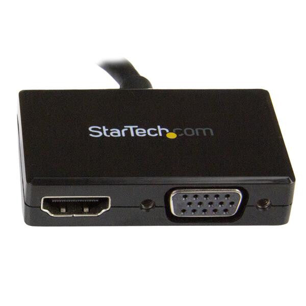 StarTech.com Travel A/V Adapter: 2-in-1 DisplayPort to HDMI or VGA