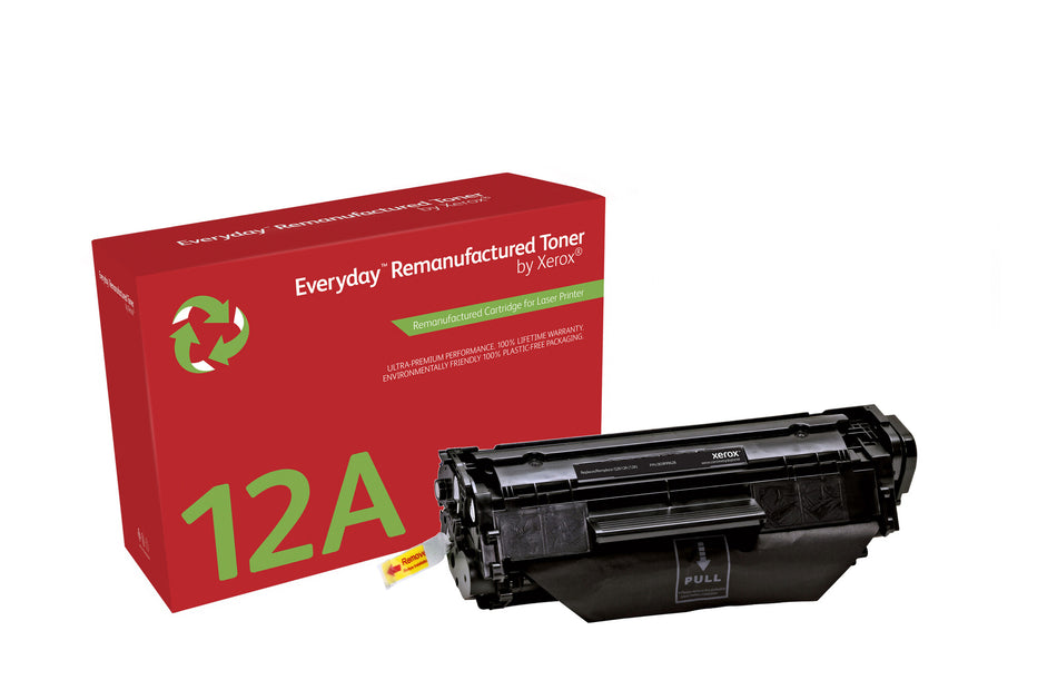 Everyday ™ Mono Remanufactured Toner by Xerox compatible with HP 12A (Q2612A), Standard capacity