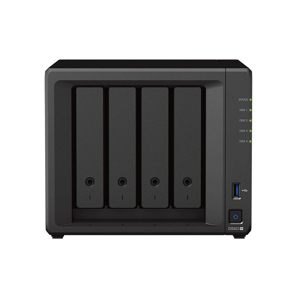 Synology DiskStation DS923+ NAS Mini Tower Ryzen Embedded R1600 4 GB DDR4 32 TB HDD DiskStation Manager Black