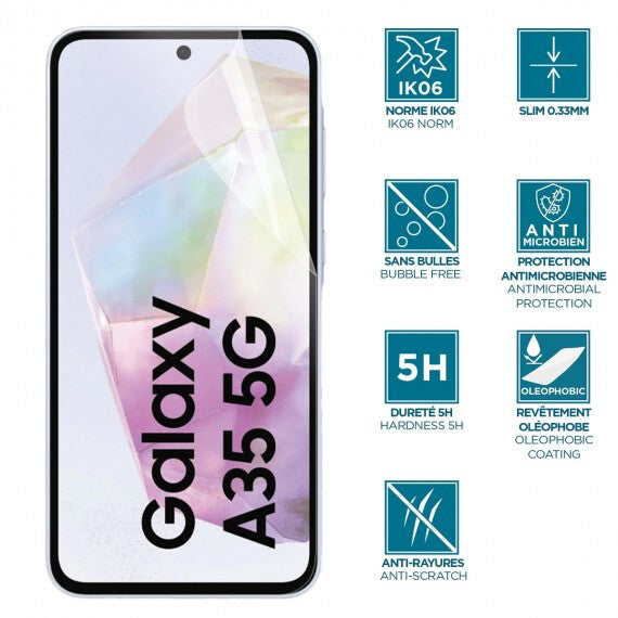 Mobilis Incassable & anti-chocs IK06 Clear screen protector Samsung 1 pc(s)