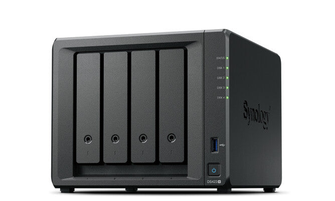 Synology DiskStation DS423+ NAS Desktop Intel® Celeron® J4125 2 GB DDR4 48 TB HDD DiskStation Manager Black