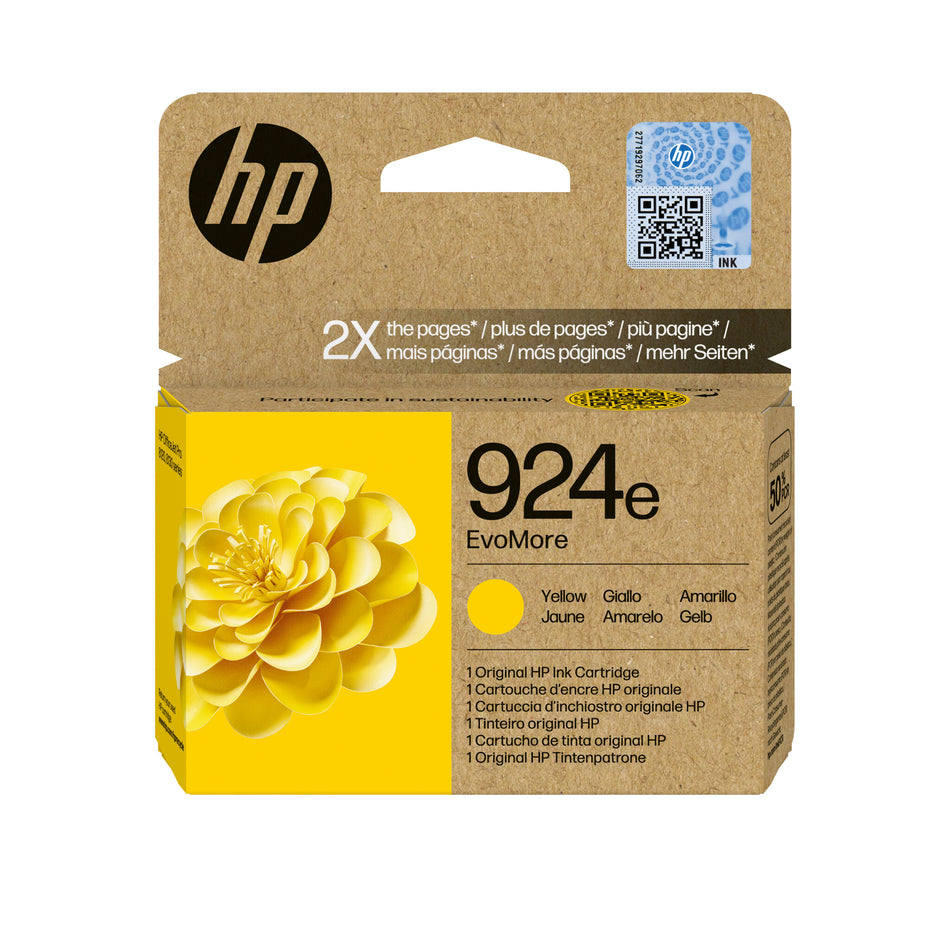 HP 924e EvoMore Yellow Original Ink Cartridge