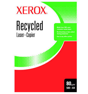 Xerox Recycled Paper A4, White printing paper