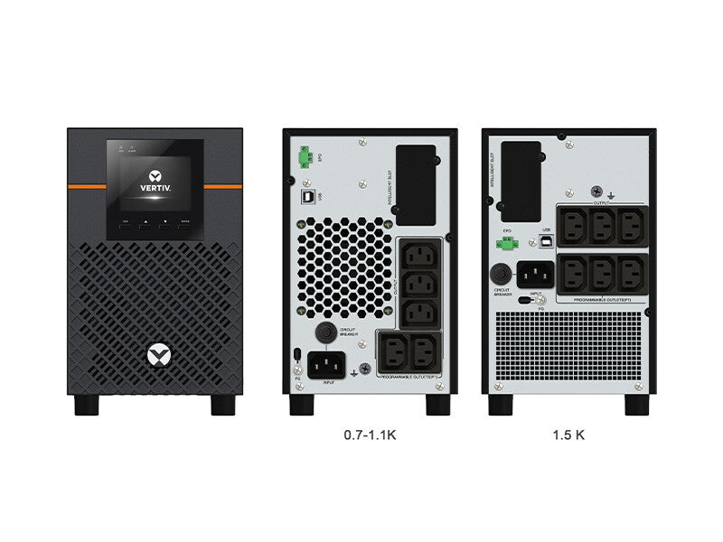 Vertiv Liebert Edge Uninterruptible Power Supply (UPS) - 1500VA 1350W 230V Line Interactive AVR Mini Tower |0.9 PF