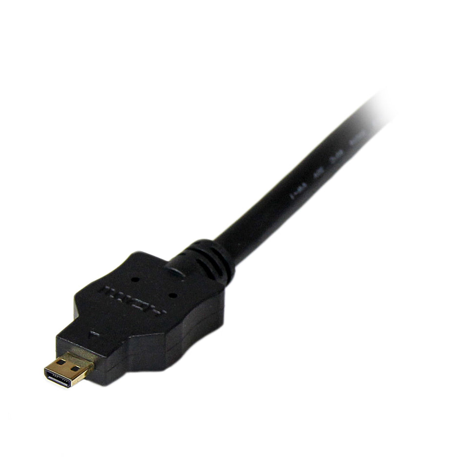 StarTech.com 6ft (2m) Micro HDMI to DVI Cable - Micro HDMI to DVI Adapter Cable - Micro HDMI Type-D Device to DVI-D Single Link Monitor/Display/Projector Video Converter Cord - Durable