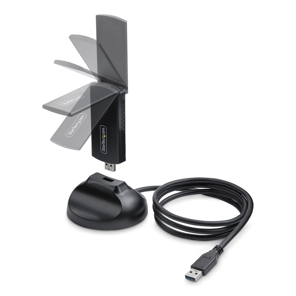 StarTech.com AX54005A-USB-WIFI-6E network card WLAN 2402 Mbit/s