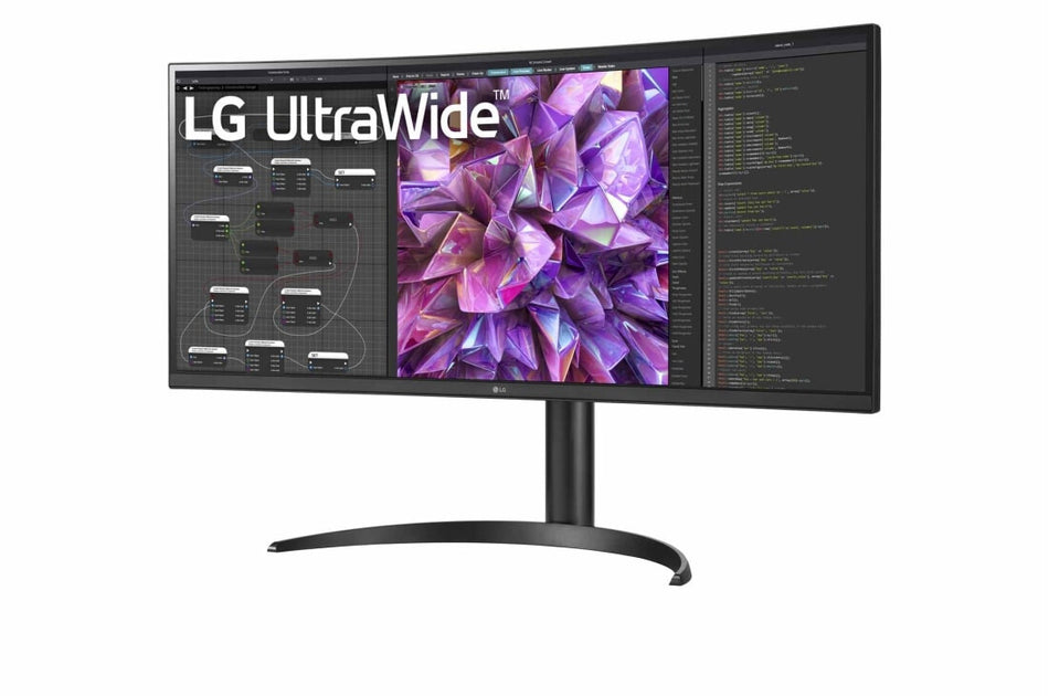 LG 34WQ75C-B computer monitor 86.7 cm (34.1") 3440 x 1440 pixels UltraWide Quad HD Black