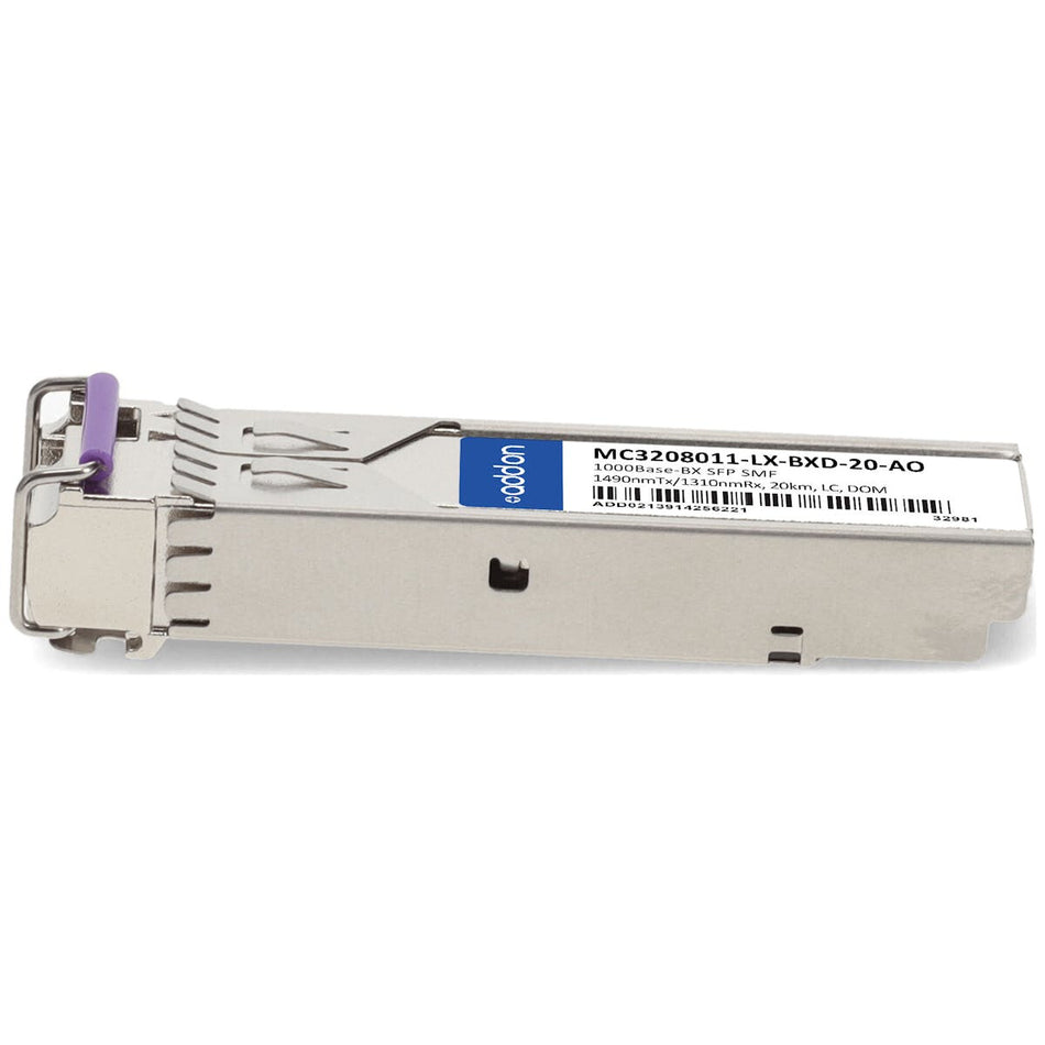 AddOn Networks MC3208011-LX-BXD-20-AO network transceiver module Fiber optic 1000 Mbit/s SFP