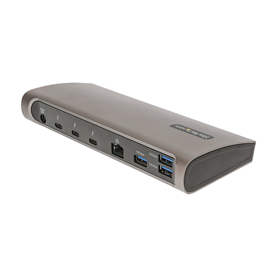 StarTech.com Thunderbolt 4 Dock, 96W Power Delivery, Single 8K/Dual Monitor 4K 60Hz, 3xTB4/USB4 ports, 4xUSB-A, SD, GbE, Thunderbolt 4 Docking Station for Windows or TB3 MacBook, 0.8m Cable