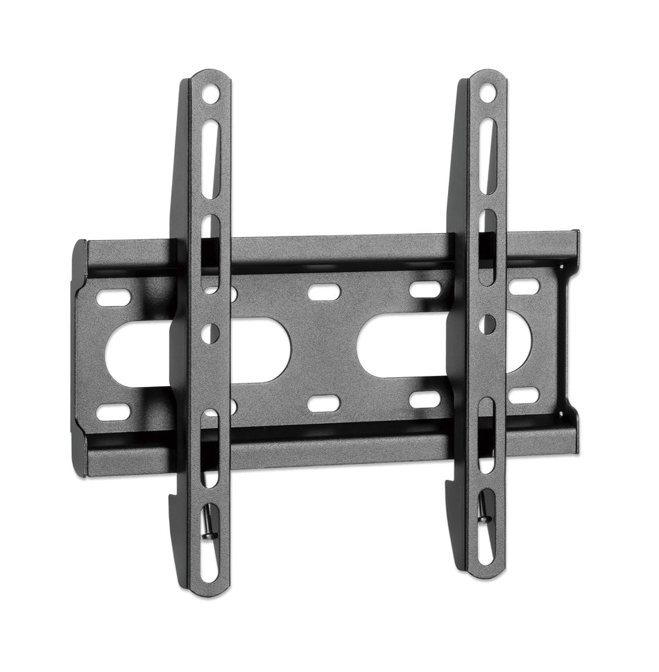 Manhattan TV & Monitor Mount, Wall, Fixed (Ultra slim), Screen Sizes: 23-42", Black, VESA: 75x75 to 200x200mm, Max 45kg, Lifetime Warranty