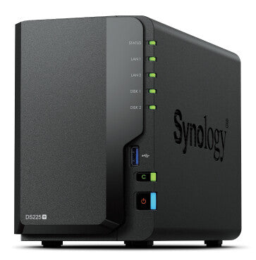 Synology DS225+ 2 Bay NAS Desktop Intel® Celeron® J4125 2 GB DDR4 Synology DSM Black
