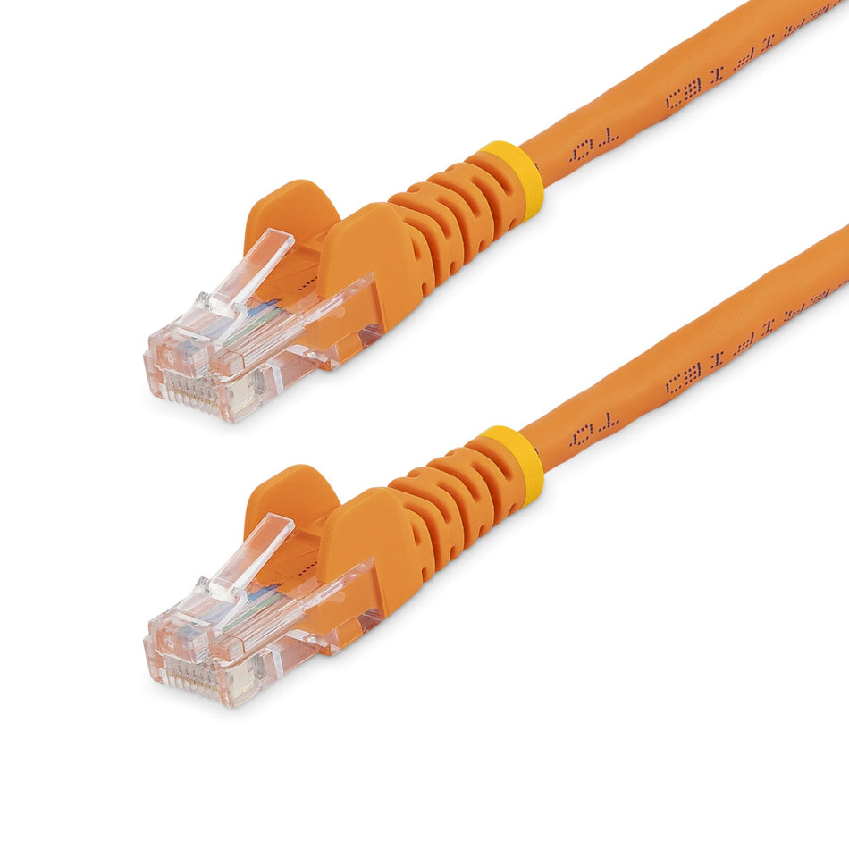 StarTech.com Cat5e Ethernet Patch Cable with Snagless RJ45 Connectors - 0.5 m, Orange