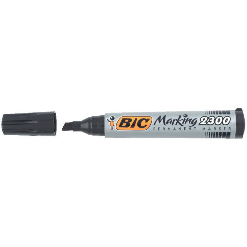 BIC Marking 2300 permanent marker Chisel tip Black 12 pc(s)