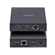 StarTech.com HDMI KVM Extender Over IP Network, 4K 60Hz, Driverless, HDMI and USB Over Ethernet/CAT6, AVoIP, Transmitter and Receiver Kit, Includes Mounting Kits