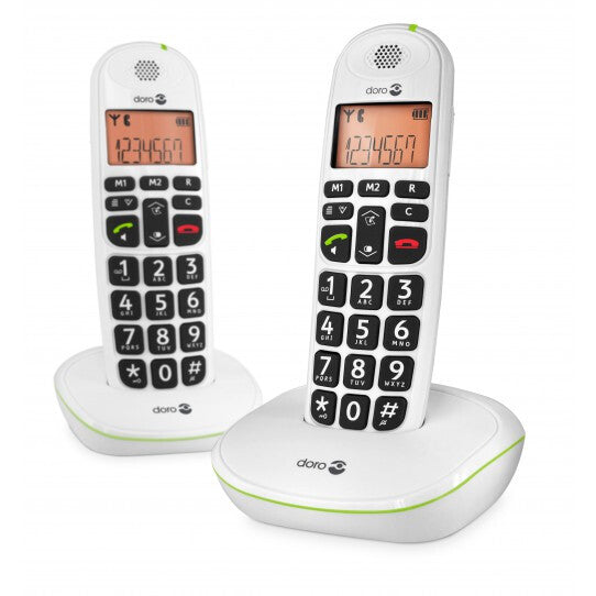 Doro PhoneEasy 100w duo Caller ID White