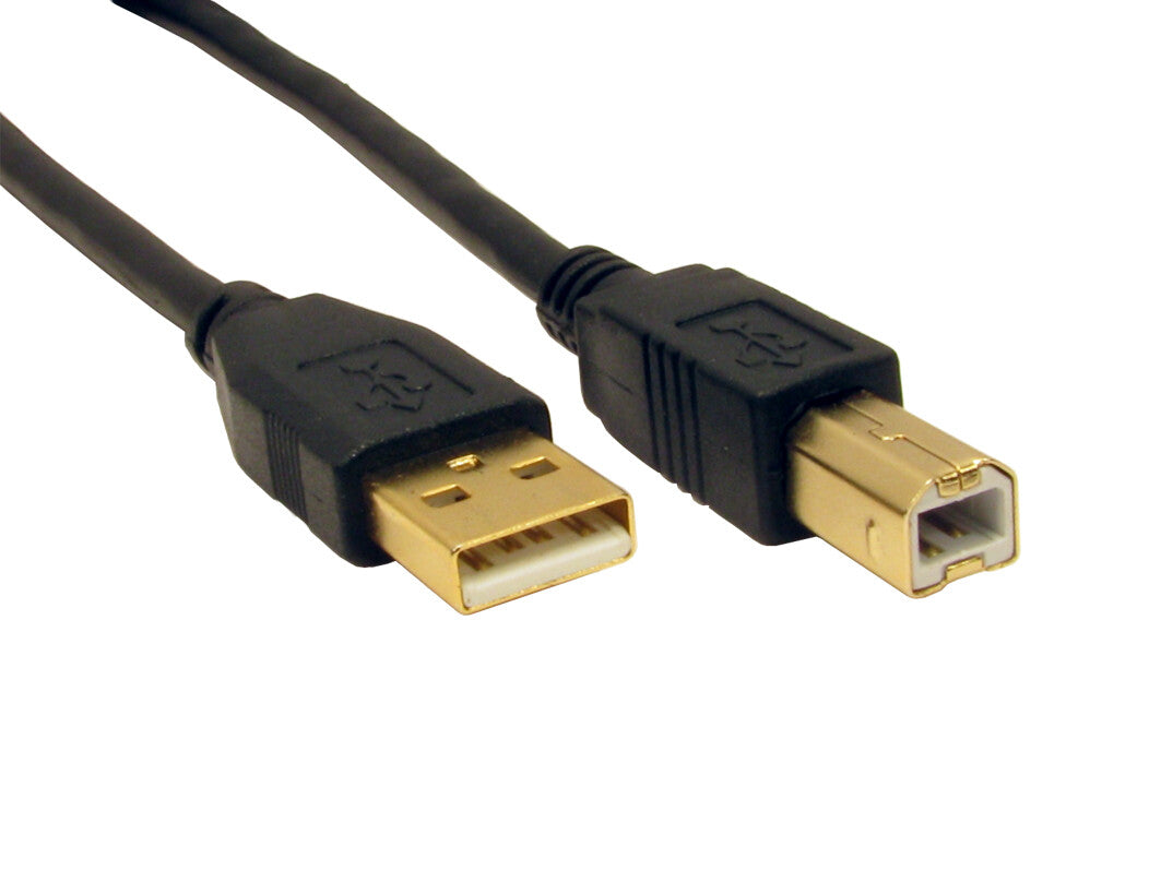 Cables Direct 1.8m USB 2.0 USB cable USB A USB B 0.48 Gbit/s Black