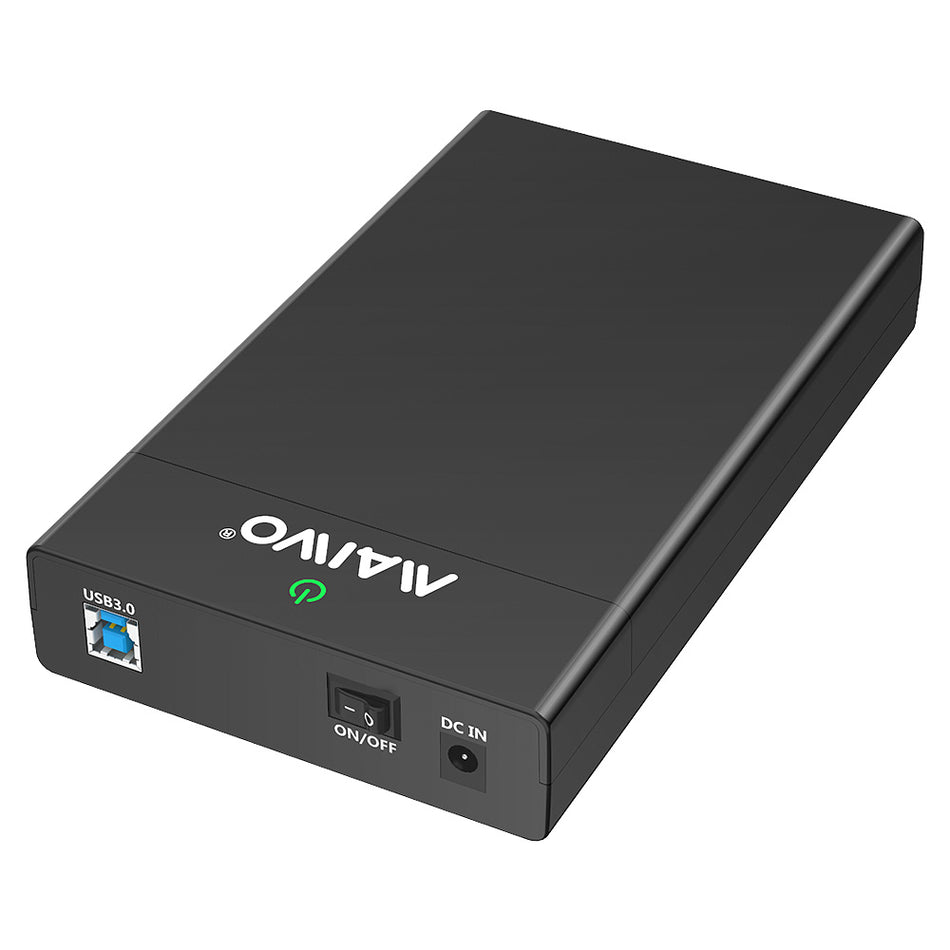 MAIWO USB3.0 to SATA 2.5/3.5 Inch SSD/HDD External Hard Drive Enclosure Transfer Speed Up to 5Gbps, Tool Free, Slide Deisign, Black