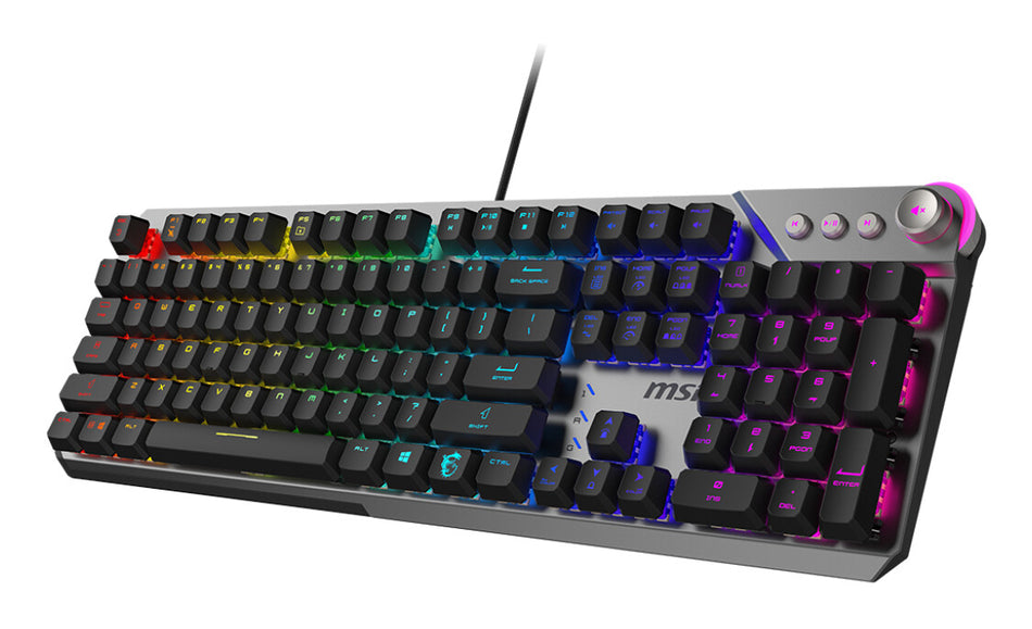 MSI STRIKE 600 SILENT UK keyboard Gaming USB QWERTY UK International Black