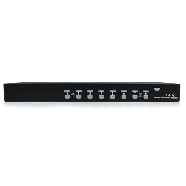 StarTech.com 8 Port 1U Rackmount USB KVM Switch with OSD