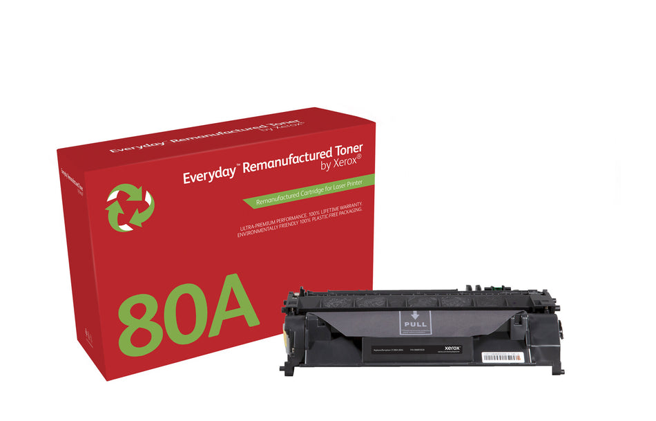 Everyday ™ Mono Remanufactured Toner by Xerox compatible with HP 80A (CF280A), Standard capacity