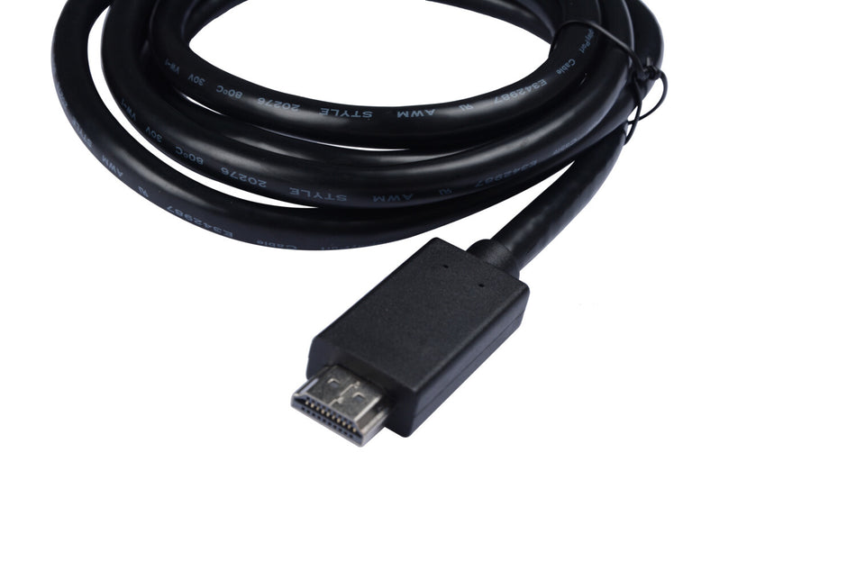 V7 Black Video Cable DisplayPort Male to HDMI Male 2m 6.6ft