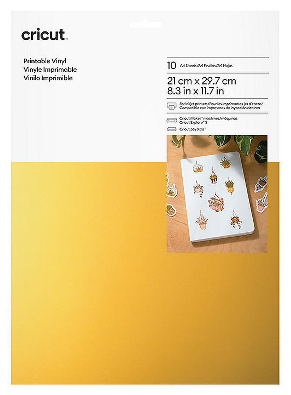 Cricut Joy Xtra Printable Vinyl (Gold) 30 Sheets