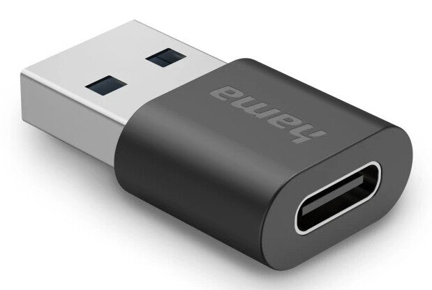 Hama 00200357 cable gender changer USB-A USB-C Black