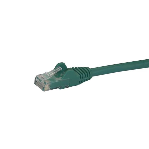 StarTech.com 10m CAT6 Ethernet Cable - Green CAT 6 Gigabit Ethernet Wire -650MHz 100W PoE RJ45 UTP Network/Patch Cord Snagless w/Strain Relief Fluke Tested/Wiring is UL Certified/TIA