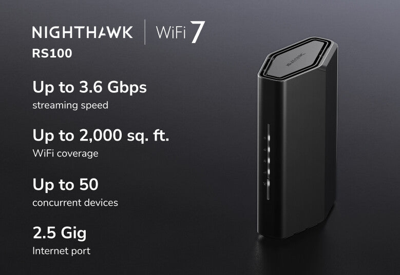 NETGEAR Nighthawk wireless router 2.5 Gigabit Ethernet Dual-band (2.4 GHz / 5 GHz) Black