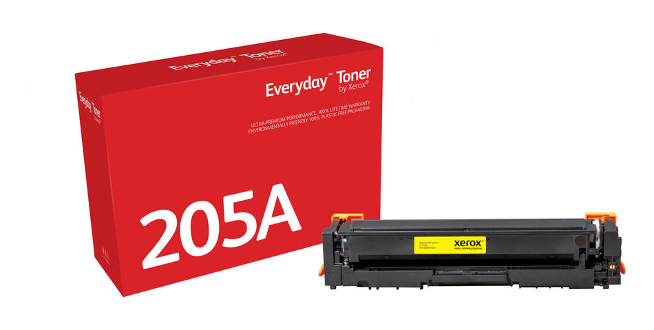 Everyday™ Yellow Toner by Xerox compatible with HP 205A (CF532A), Standard capacity