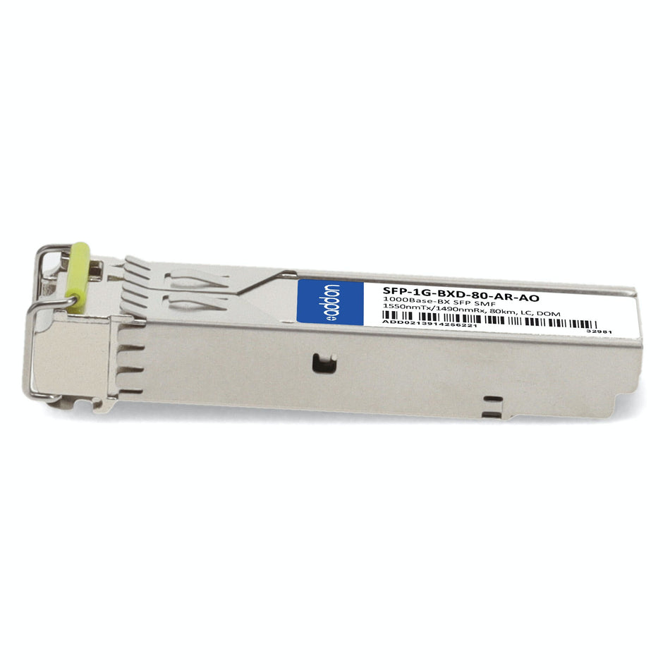 AddOn Networks SFP-1G-BXD-80-AR-AO network transceiver module Fiber optic 1000 Mbit/s