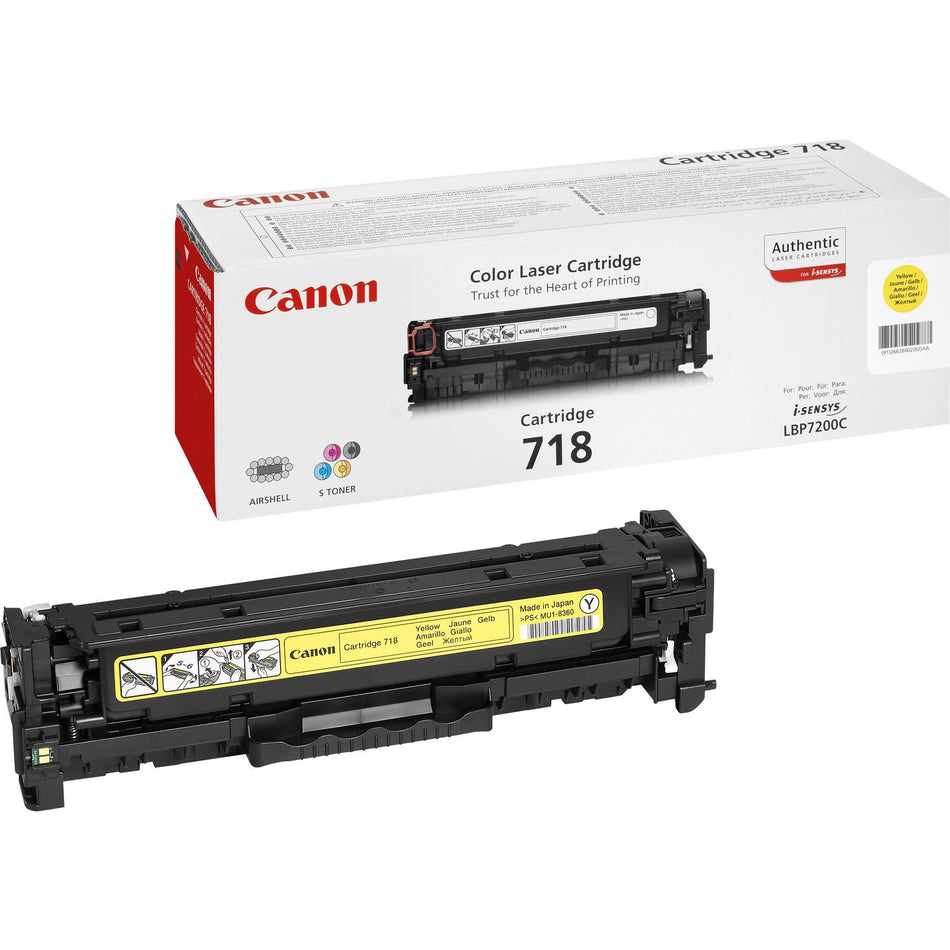 Canon CRG-718 Y toner cartridge 1 pc(s) Original Yellow