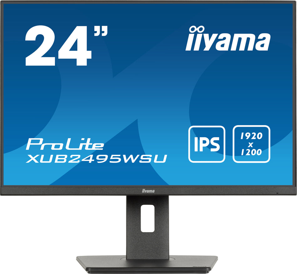 iiyama ProLite XUB2495WSU-B7 computer monitor 61 cm (24") 1920 x 1200 pixels 4K Ultra HD LED Black