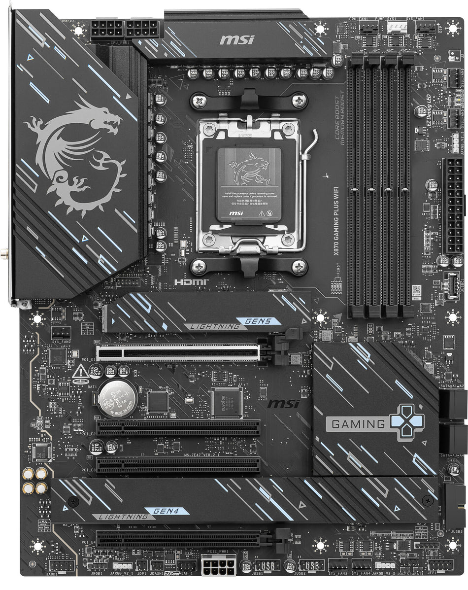 MSI X870 GAMING PLUS WIFI motherboard AMD X870 Socket AM5 ATX