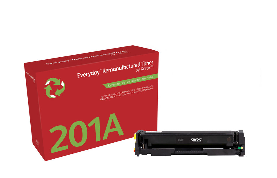 Everyday ™ Black Remanufactured Toner by Xerox compatible with HP 201A (CF400A), Standard capacity