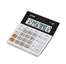 Casio MH-12-WE calculator Desktop Basic Black, White