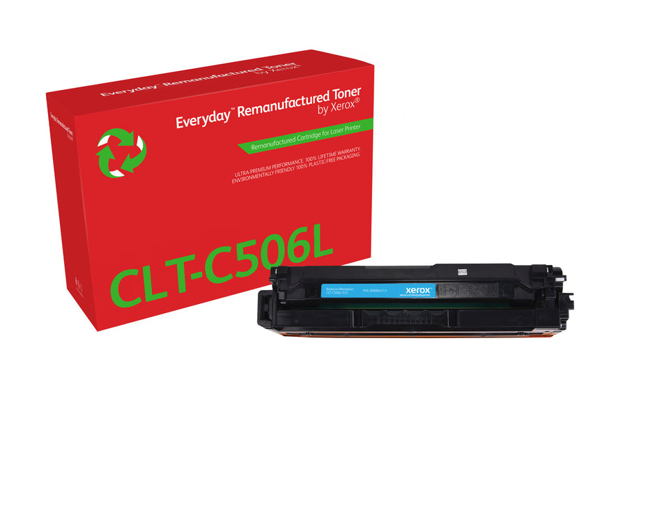 Everyday ™ Cyan Remanufactured Toner by Xerox compatible with Samsung CLT-C506L, High capacity