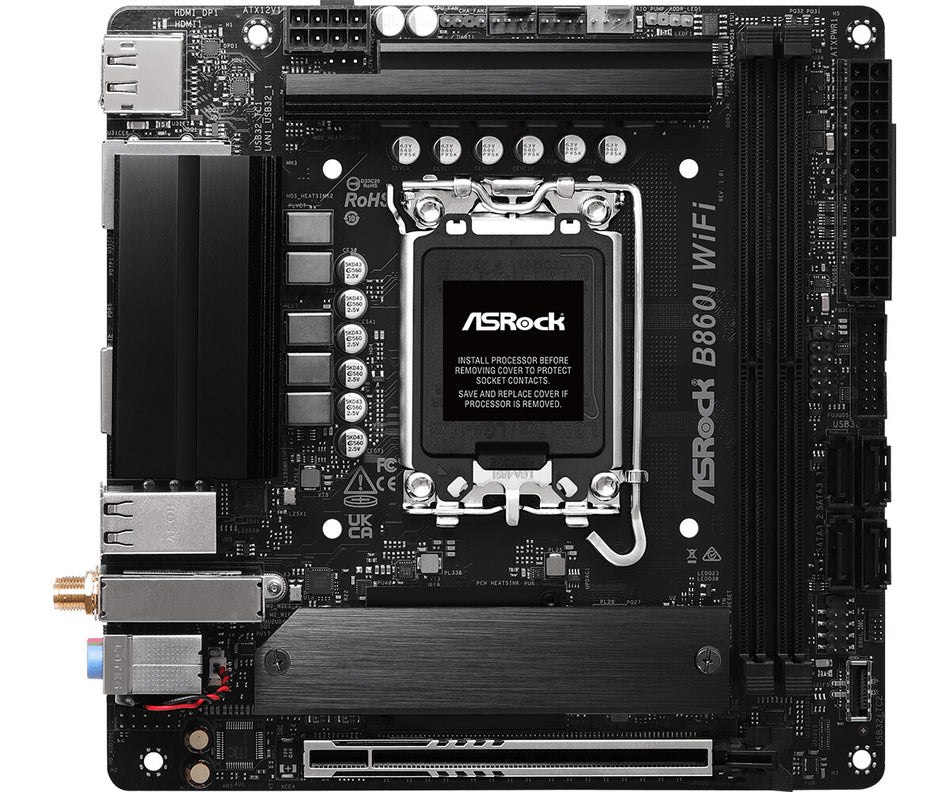 Asrock B860I WiFi Intel B860 LGA 1851 (Socket V1) mini ITX