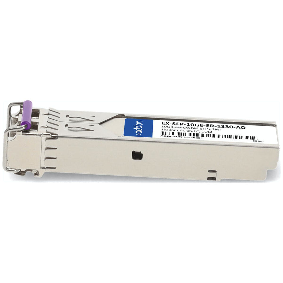 AddOn Networks EX-SFP-10GE-ER-1330-AO network transceiver module Fiber optic 10000 Mbit/s SFP+ 1330 nm