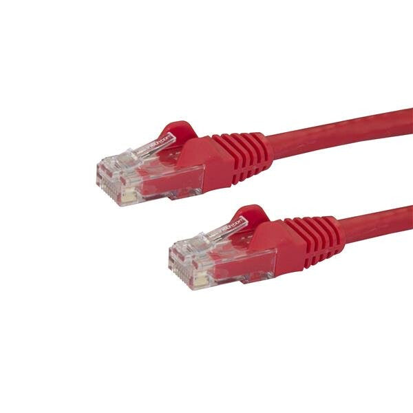 StarTech.com 7m CAT6 Ethernet Cable - Red CAT 6 Gigabit Ethernet Wire -650MHz 100W PoE RJ45 UTP Network/Patch Cord Snagless w/Strain Relief Fluke Tested/Wiring is UL Certified/TIA