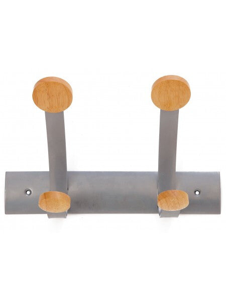 Alba PMV2 home storage hook Indoor Universal hook Silver, Wood 1 pc(s)