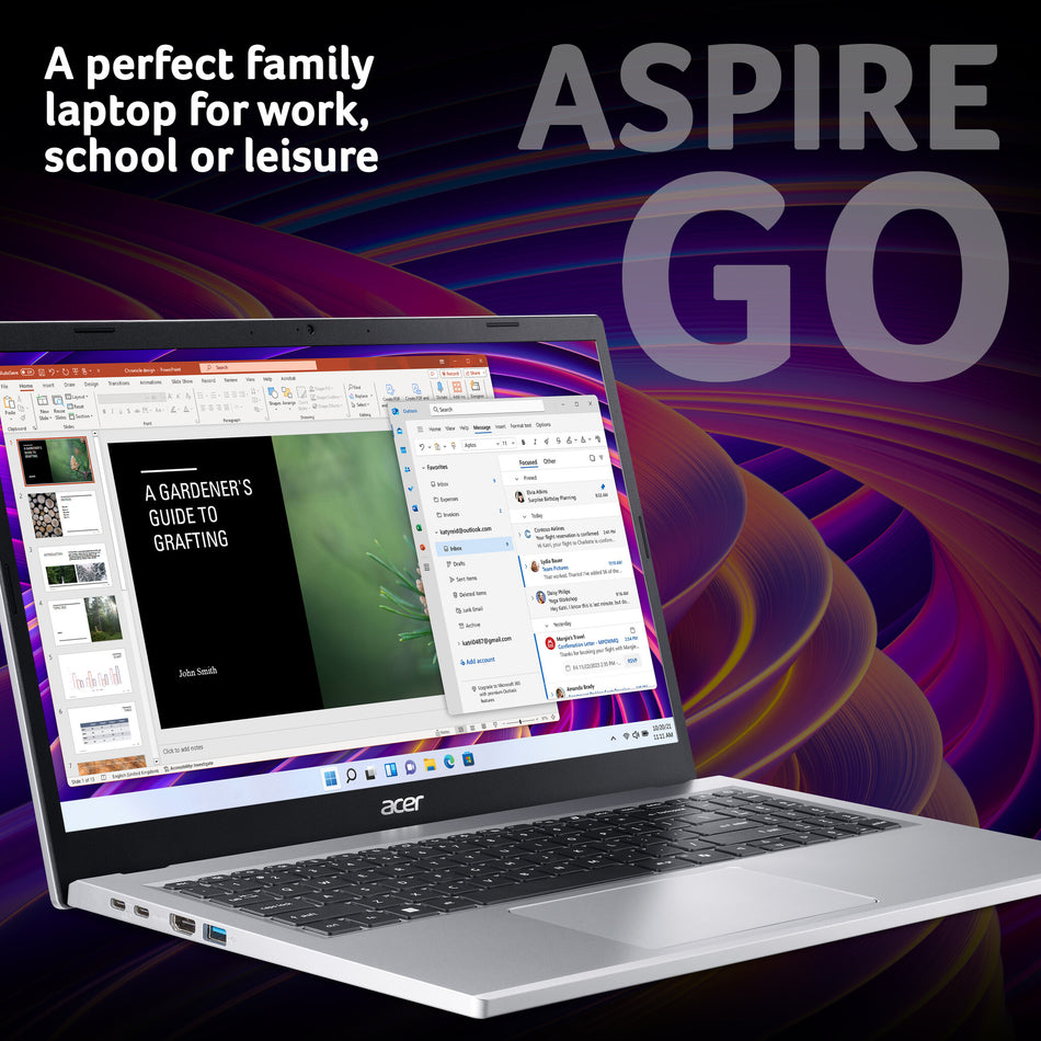 Acer Aspire Go 15 AG15-21P - 15.6" Full HD, Ryzen 3 7320U, 8GB, 256GB SSD, Windows 11 Notebook